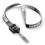 Polyester sublimatie lanyard met vierkante badge reel Polyester sublimatie lanyard met vierkante badge reel