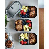 Black+Blum RVS Lunchbox Groot, turquoise