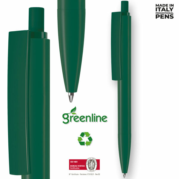 Balpen Erga e-Progress XL Recycled Donkergroen - Zwarte inkt Balpen Erga e-Progress XL Recycled Donkergroen - Zwarte inkt