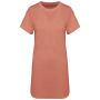Ecologische badstof t-shirtjurk met afhangende mouwen Pomelo L