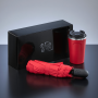 Traveller Set: Nordic thermomok 350 ml & volledig automatische paraplu