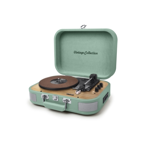 MT-201-Muse vintage turntable Bluetooth and AUX-port 2x5W - Light Green