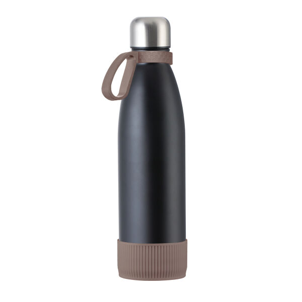 Fles RETUMBLER-myTOULON - bruin, zwart, zilver Fles RETUMBLER-myTOULON - bruin, zwart, zilver