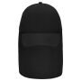 6 Panel Cap with Neck Guard black one size