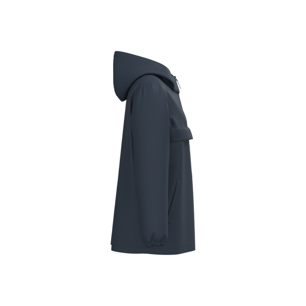 Ecologische waterdichte uniseks windbreaker met kwartrits Navy Blue 3XL Ecologische waterdichte uniseks windbreaker met kwartrits Navy Blue 3XL