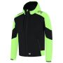 Softshell Capuchon Bicolor Redefined 406118 Black-Lime 3XL