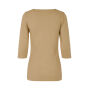 Stretch T-shirt | ¾ sleeved | women - Sand, S