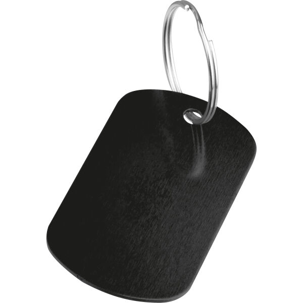 Sleutelhanger met metaalplaatje