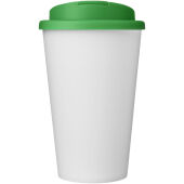 Americano® Eco 350 ml gerecyclede beker met spill-proof deksel - Groen/Wit