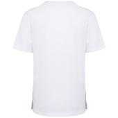 Katoenen unisex tuniek met korte mouwen White 4XL Katoenen unisex tuniek met korte mouwen White 4XL
