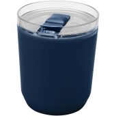 Hudson 180 ml dubbelwandige beker van gerecycled plastic - Navy
