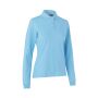 Poloshirt met lange mouw | stretch | dames - Lichtblauw, M