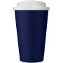 Americano® Eco 350 ml gerecyclede beker met spill-proof deksel - Blauw/Wit