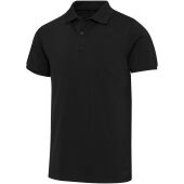 Beryl 220 g/m² unisex OCS gecertificeerde organische gerecyclede polo met korte mouwen - Zwart - XS