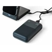 Gerecycled ABS powerbank Rayen zwart