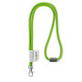 Polyester 2-kleurige koord-lanyard met full color label