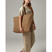 Oversized Canvas Tote Bag - Natural - One Size