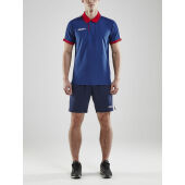*Pro Control poloshirt men navy/br. red l