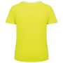 Ecologisch sport-T-shirt in twee kleuren voor dames White / Fluorescent Yellow XL