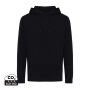 Iqoniq Rila lichtgewicht gerecycled katoen hoodie, zwart (XL)