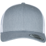 Tweekleurige Retro Truckerpet Heather / White One Size