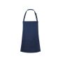 SHORT BIB APRON BASIC WITH BUCKLE AND POCKET, NAVY, One size, KARLOWSKY