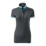 Polo Shirt women's Collar Up light anthracite XXL