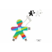 2064 | Xoopar Buddy Eco Charging Cable - Wit