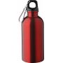 Gerecyclede roestvrijstalen enkelwandige fles (400 ml) Sable rood