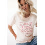 IQONIQ Yala dames lichtgewicht gerecycled katoen t-shirt, cloud pink (XXS)