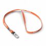 Polyester tubulaire keycord met metalen klem