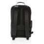 Fashion black PVC vrije 15.6" laptop rugtas, zwart