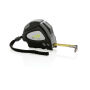 RCS gerecycled plastic Autostop rolmaat 3m/16mm, zwart