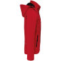 Gewatteerde softshell herenparka met capuchon Red S