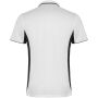 Montmelo unisex sportpolo met korte mouwen - Wit/Zwart - S