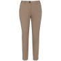 Ecologische enkellange chinobroek dames Wet Sand 46 FR