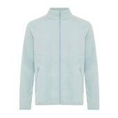 Iqoniq Talung gerecycled polyester fleece jas met rits, iceberg green (XL)