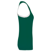 Basketbalshirt voor dames Dark Green / White L