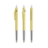 BIC® M10® Clic M10 BA Pastel Yellow IN blue