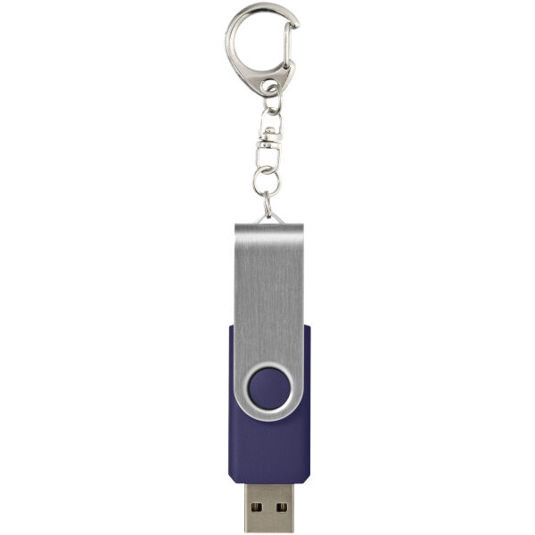 Rotate USB 3.0 met sleutelhanger - Blauw - 128GB