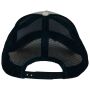 Ecologische uniseks truckerpet met 5 panelen ivory/curcuma/navy blue one size