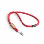 Polyester koord-keycord met bamboe plaatje