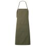 Artisan's Choice canvas schort met dubbele zakken olive one size