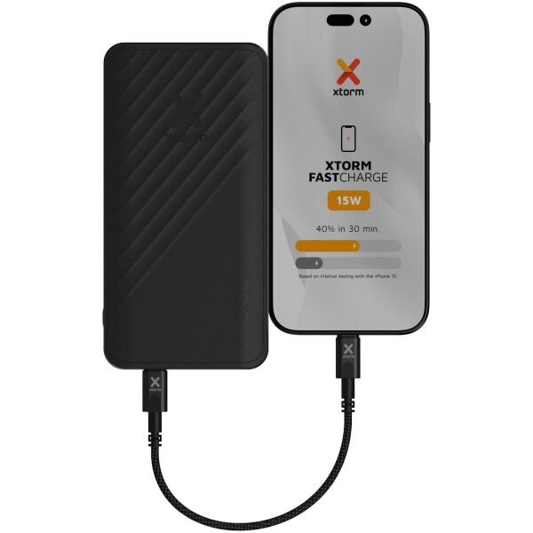 Xtorm XG220 Go2 snellaadbare powerbank van 15 W 20.000 mAh - Zwart Xtorm XG220 Go2 snellaadbare powerbank van 15 W 20.000 mAh - Zwart