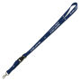 Lanyards - 1 kleur bedrukt met trigger clip & plastic buckle 20 mm blauw