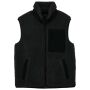 Ecologische uniseks bodywarmer van sherpa black XXS