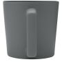 Cali keramische mok van 370 ml met matte afwerking - Zwart/Mat grijs