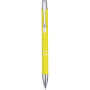 Moneta aluminium balpen (blauwe inkt) - Geel