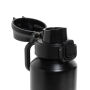 Via RCS Re-steel lockable sport bottle 600ML, zwart