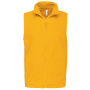 Bodywarmer van microfleece heren Yellow L